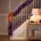 9ft. Purple LED Pre-Lit Black Crystal Pine Artificial Halloween Garland